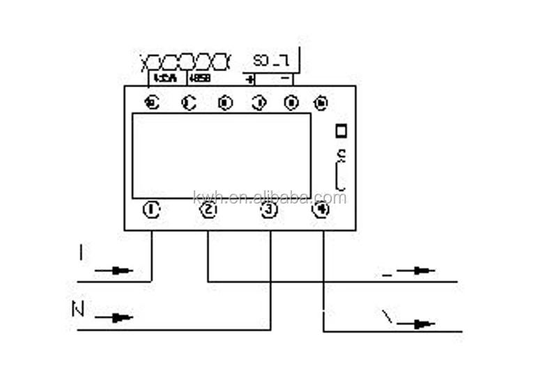 Digital Display Type single phase Phase intelligent meter for building management system