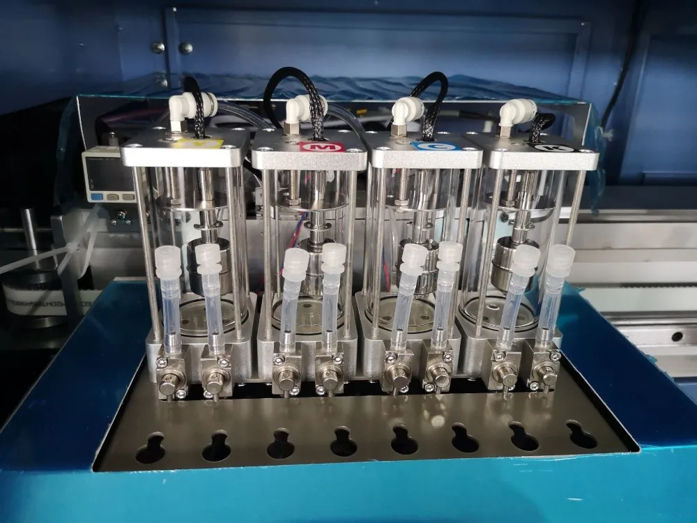 1.8m 4 Head 4720 Sublimation Printer Rolling And Winding Behind