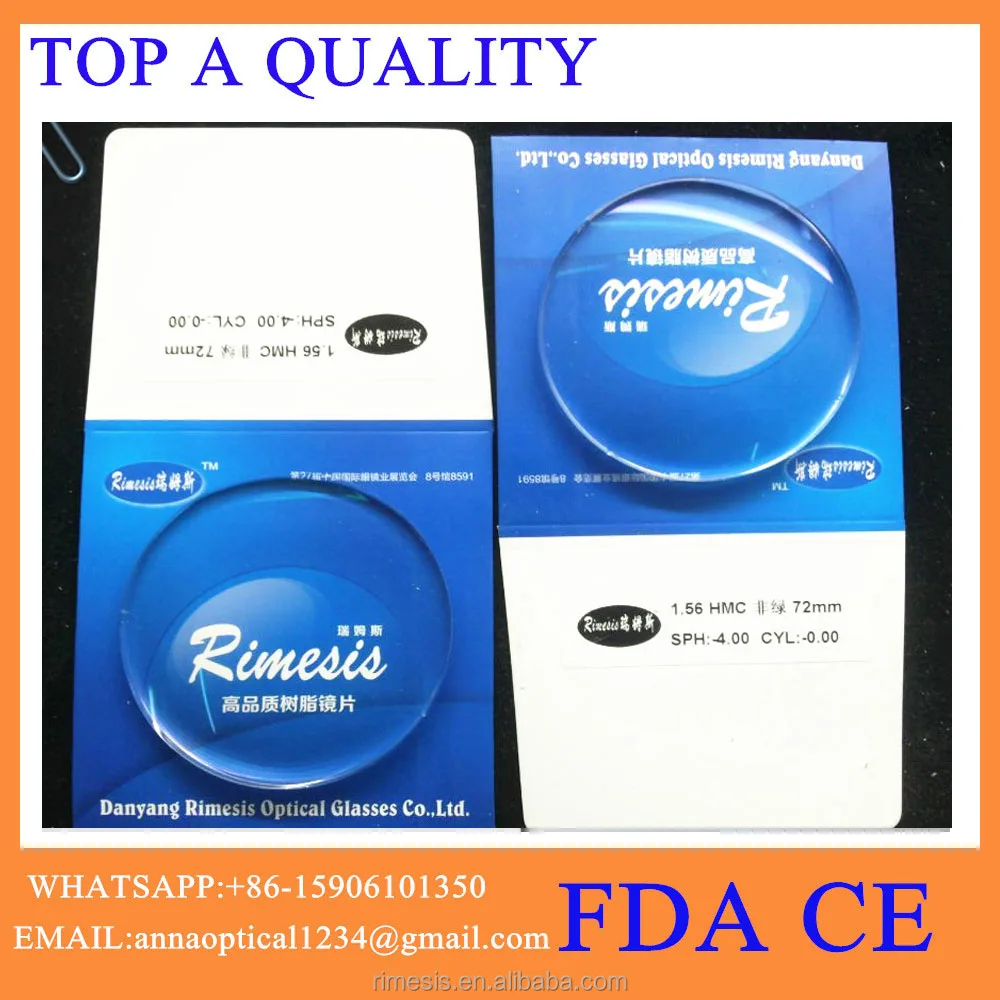 Opthalmic Photochromic CR39 Lenses