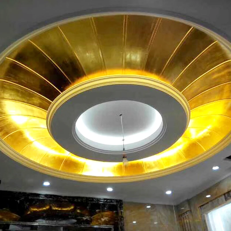 8 x 8.5 cm Colorful Taiwan Gold K Leaf Foil Paper Sheets Gilding Craft Use Art Home Furniture Decorating Frame Ceiling