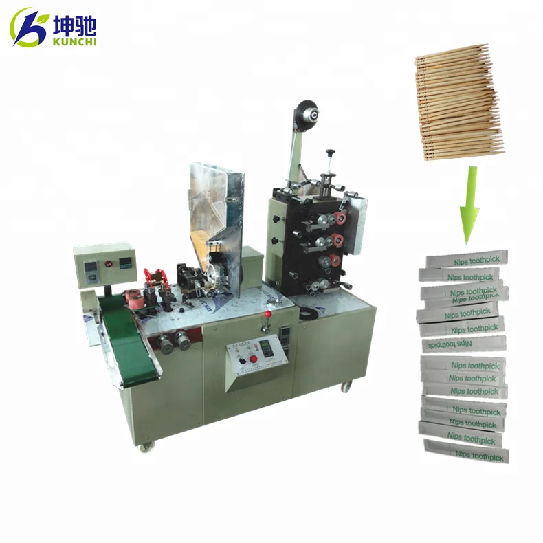 High speed toothpick paper bag wrapping / packing / packaging machine with logo printing function!