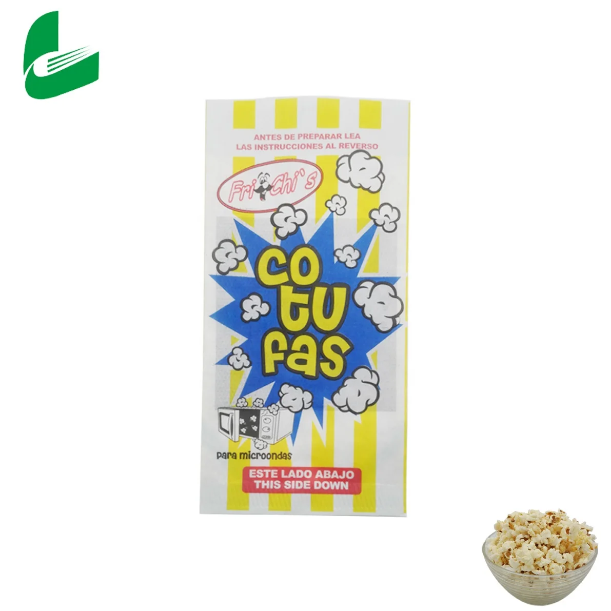 Jinan Huafeng printing waterproof and greaseproof biodegradable paper kraft microwave popcorn paper bag