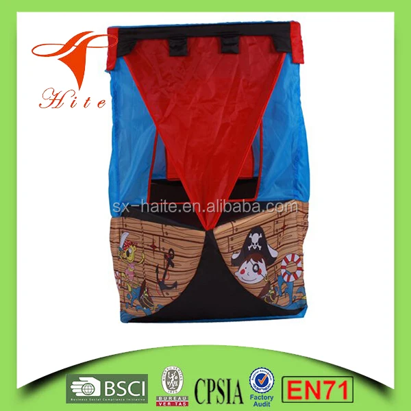 Pop up Pirate Ship Tent/Foldable kids pirate tent/Indoor & Outdoor Children Playhouse
