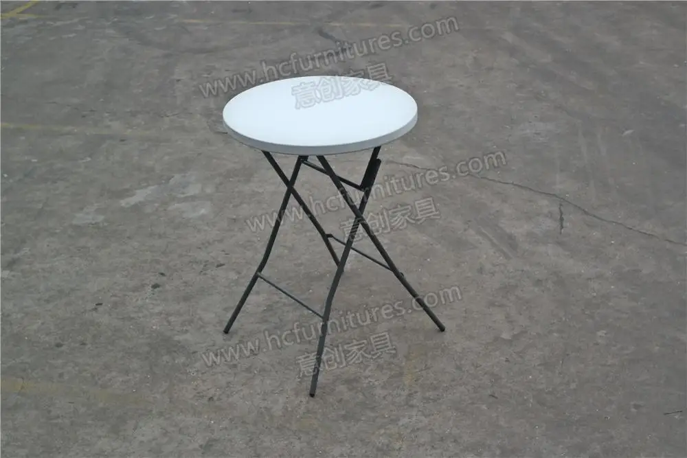 Plastic foldable high top cocktail tables
