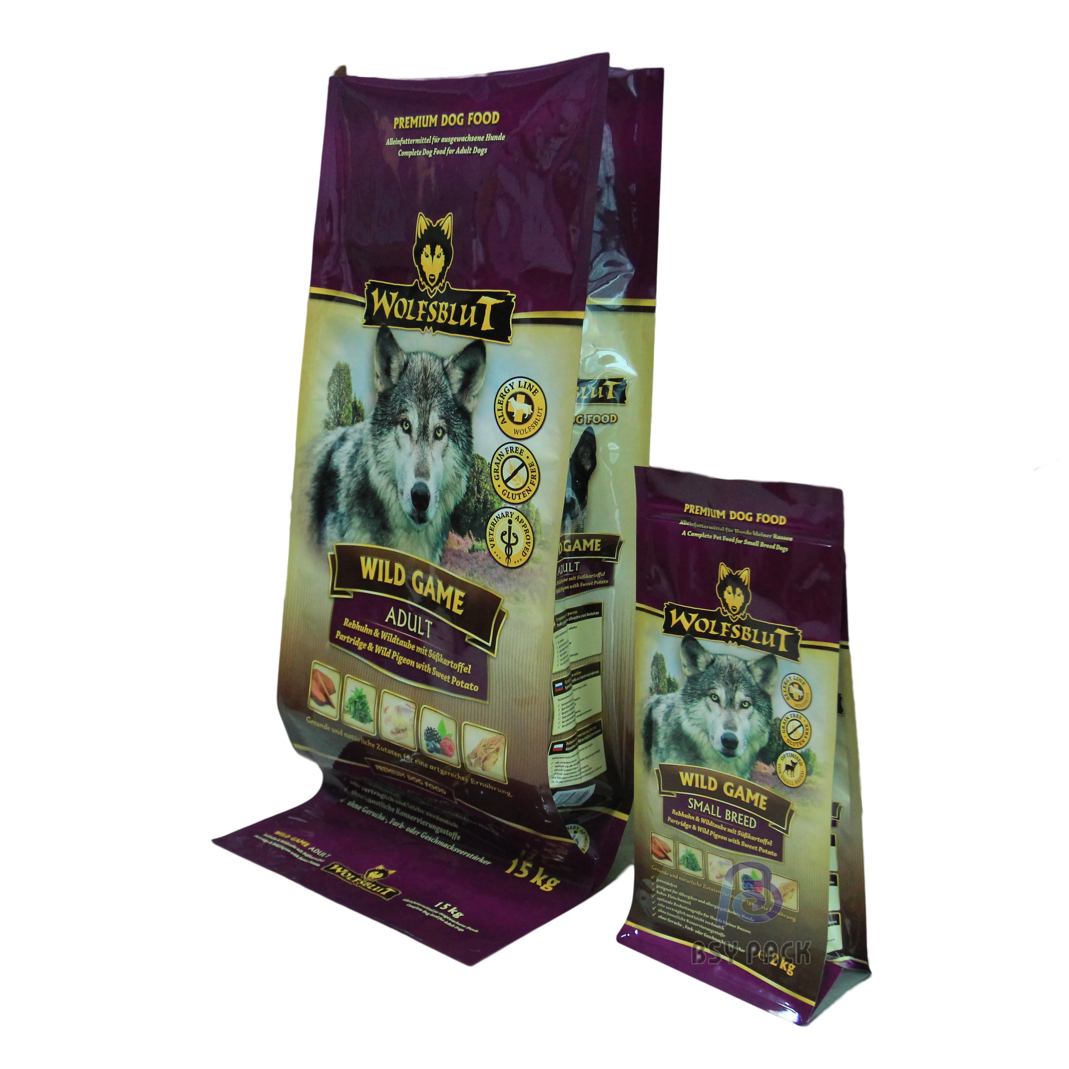 
2018 hot sale recyclable plastic 50kg dog food packaging bag 