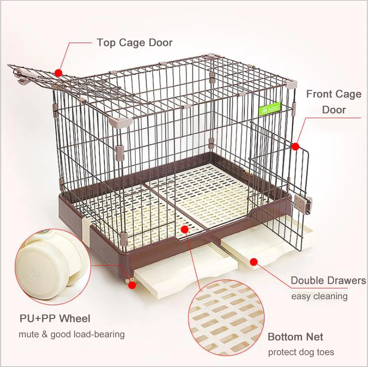 
Multi-size Dog cage collaps metal dog kennel large dog cage 