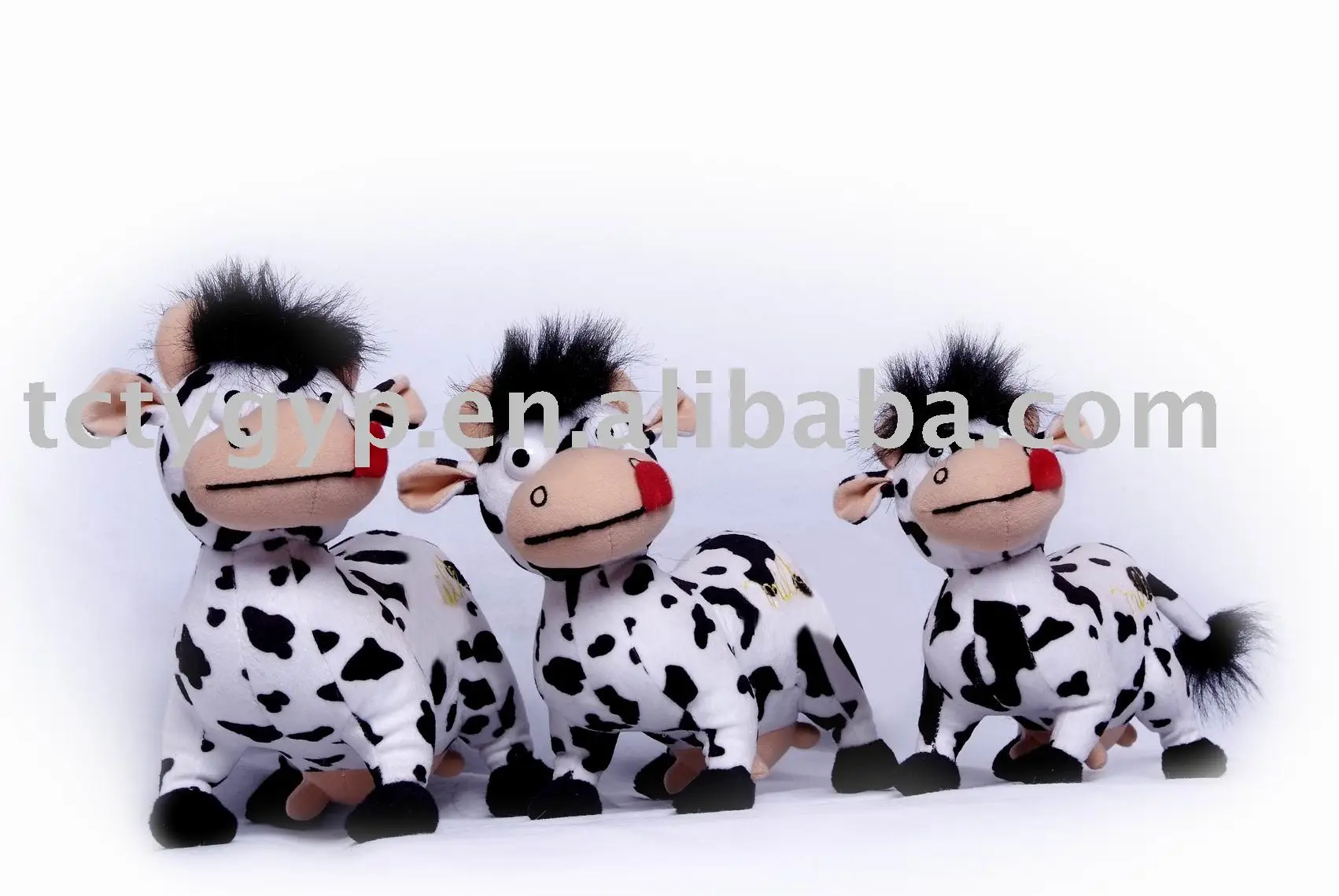 
Stuffed Plush Cow toy with sweet kiss 