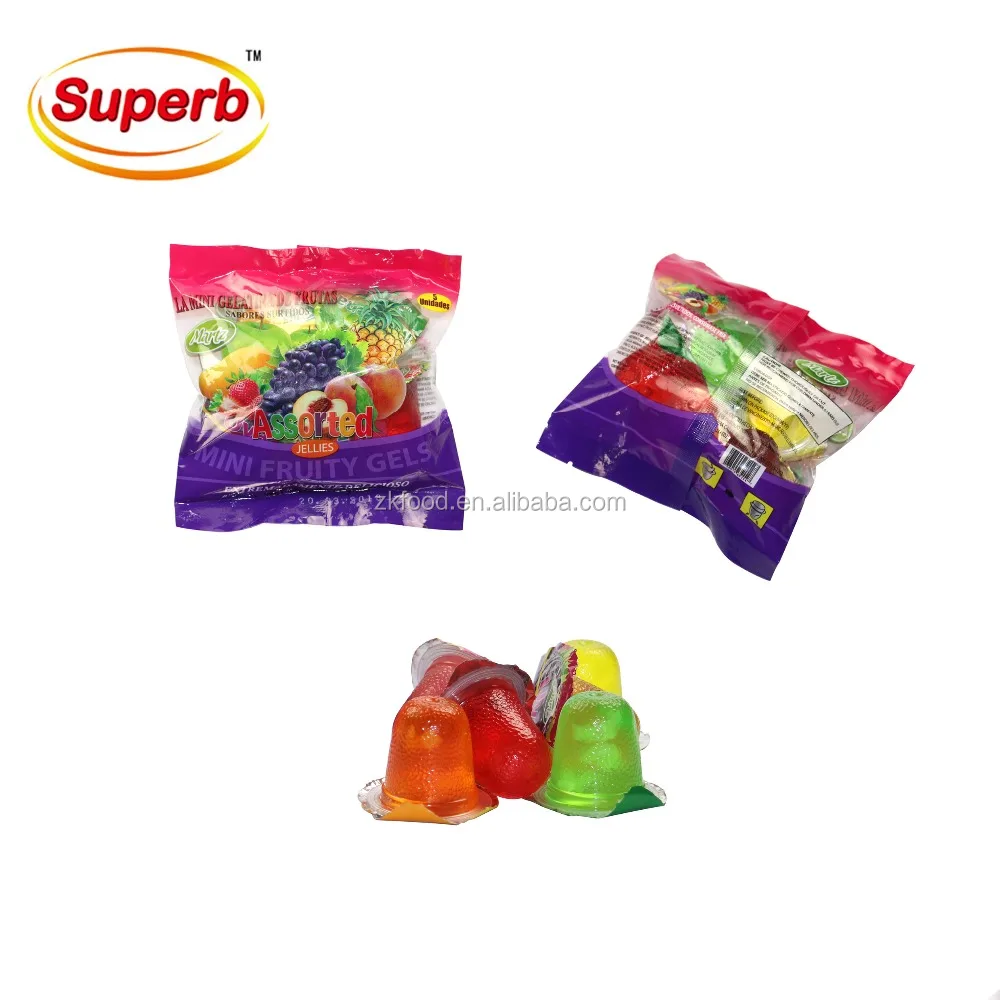 Мини-желе с фруктами мини банку 16 г 5 шт./пакет закуски 5 в 1 стакана желе