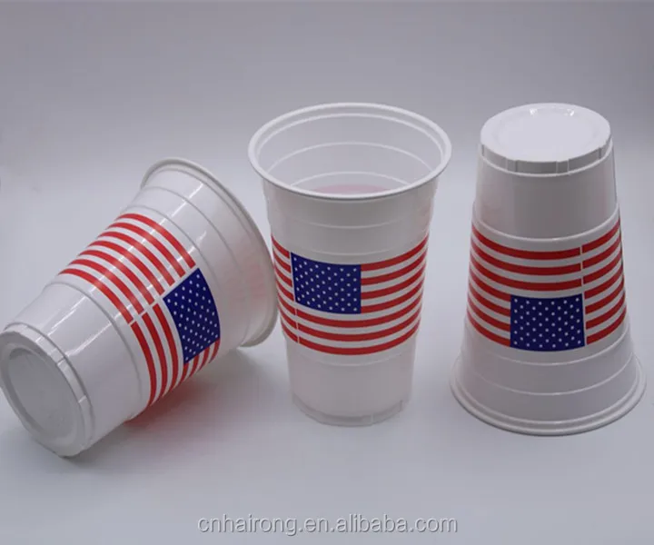 Reusable high quality Advertising Logo custom printed plastic cup,plastic drinking cup