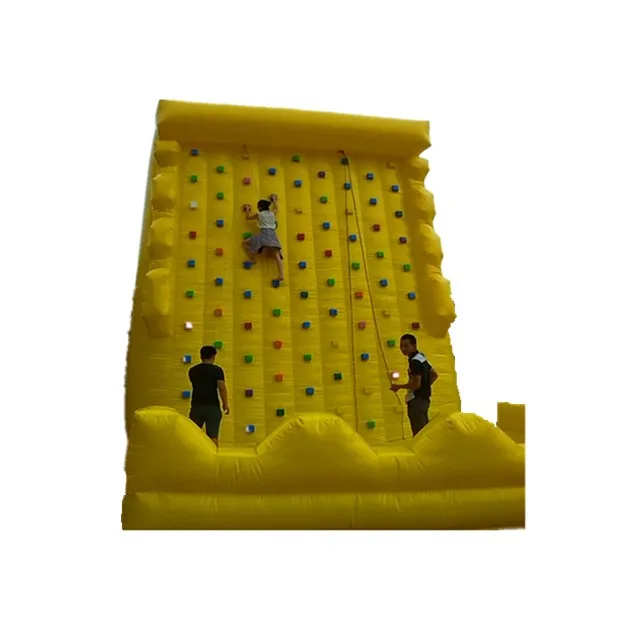 2023 commercial children/adults outdoor sports inflatable rock climbing, inflatable climbing wall for sale