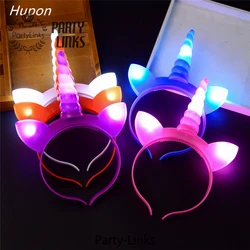 Wholesale Unicorn Party Supplies Girls Hair Accessories Light Up Led Unicorn Headband