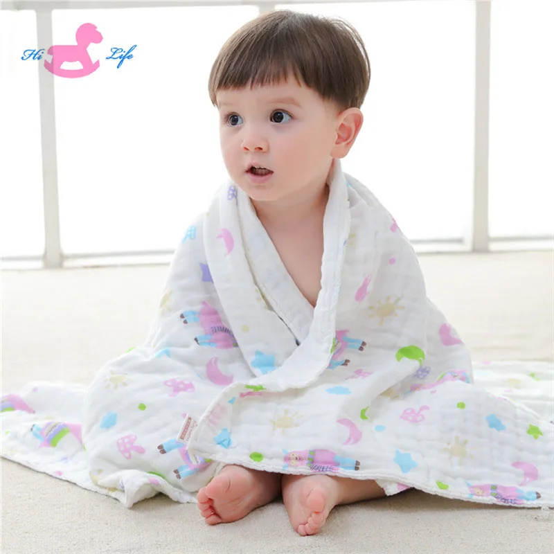 
2019 super soft cotton high quality 6 layer baby swaddle muslin 