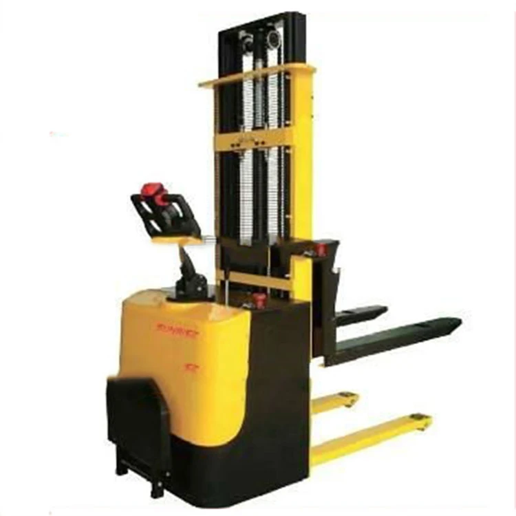 1ton Мини паллет укладчик стоя вождения полный Электрический вилочный погрузчик укладчик цена