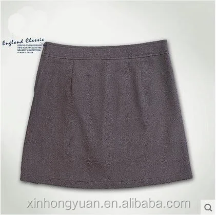 custom fashion pure color Chinese style school girl short skirts uniforms