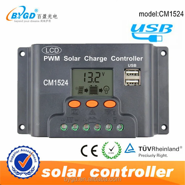 Solar panel use 10a PWM solar charge regulator 12v/24v