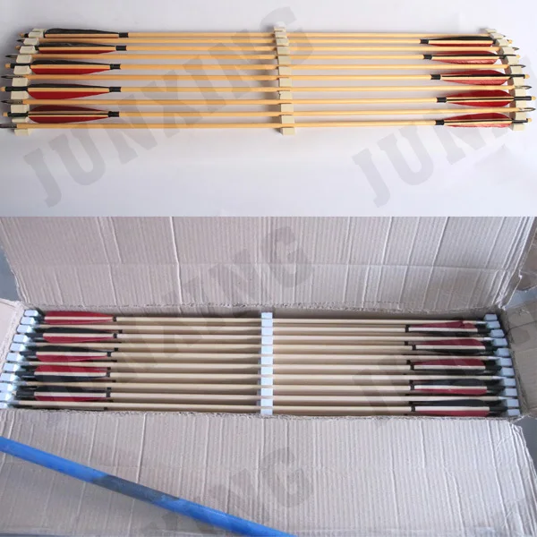 wholesale wooden Arrows price for Traditional Bows and Wooden Bows