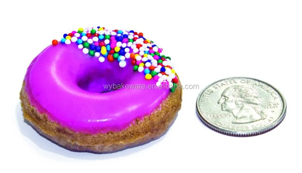 Okay Bakeware Cutie Mini Donut Pan, Makes 30 Miniature Donuts, Black