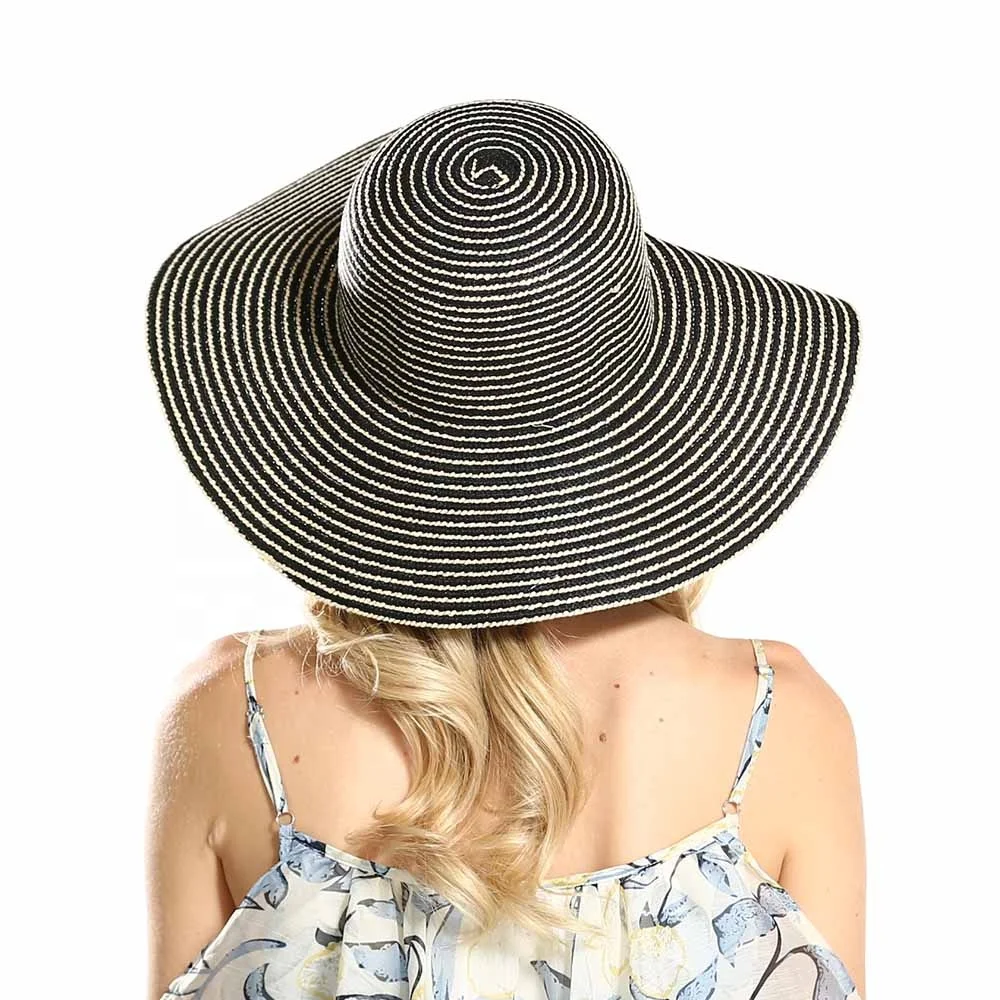 Wholesale Tropical plants raffia or beach lady summer hats women straw panama hat