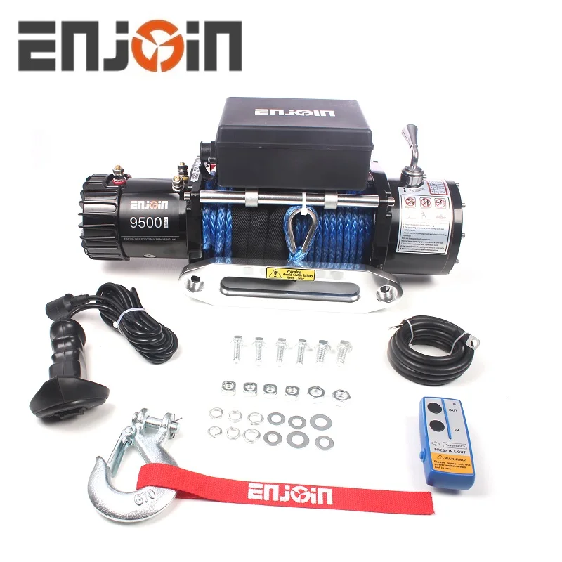SUV 9500lbs 12V 4x4 Off Road Electric Winch with Synthetic Rope/Cable