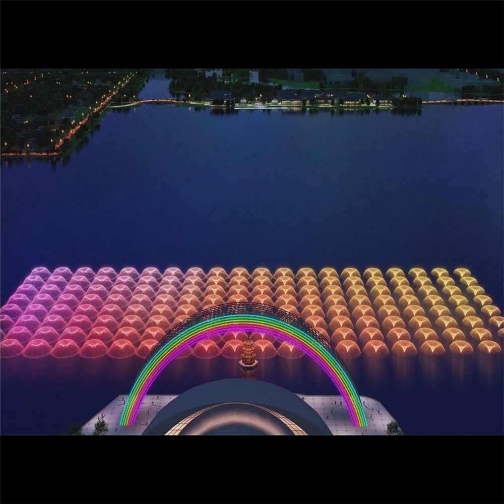 Водяной лазерный водяной экран фонтан для фильмов