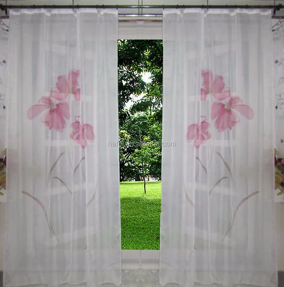 Modern arab 3d lace fabric plastic window curtain eyelet