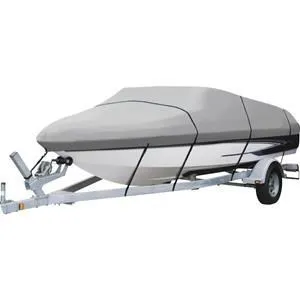 Deluxe factory sale 600D polyester oxford Boat Cover trailerable boat cover