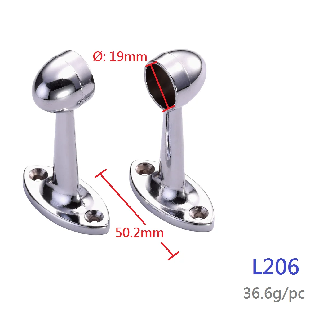 Heavy Duty Chrome Towel Closet Rod Holder