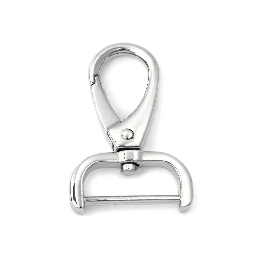 Metal Square Snap Hook For Handbags Top Sell D Ring Swivel Bags Snap Hook Strap Clasp