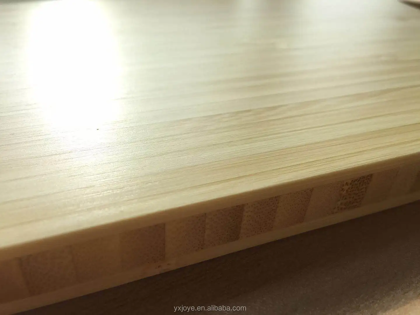 Natural Color Flat Grain Bamboo Plywood with UV coating