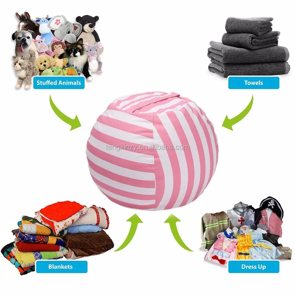 best seller stuffed animal storage bean bag chair for kids