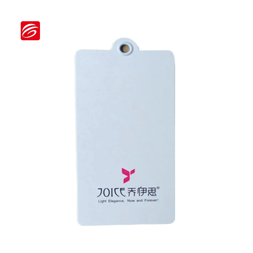 Custom 2 Sides Printed Die Cut Paper Cardboard Hang Tag