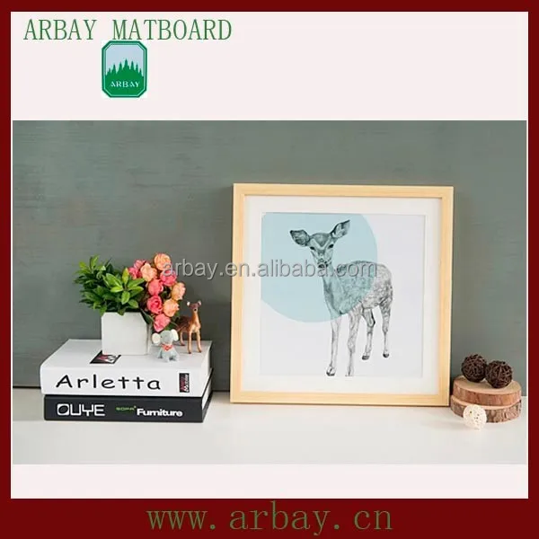 
Wholesale acid free uncut cream core matboard picture frame moulding mount board for frame 