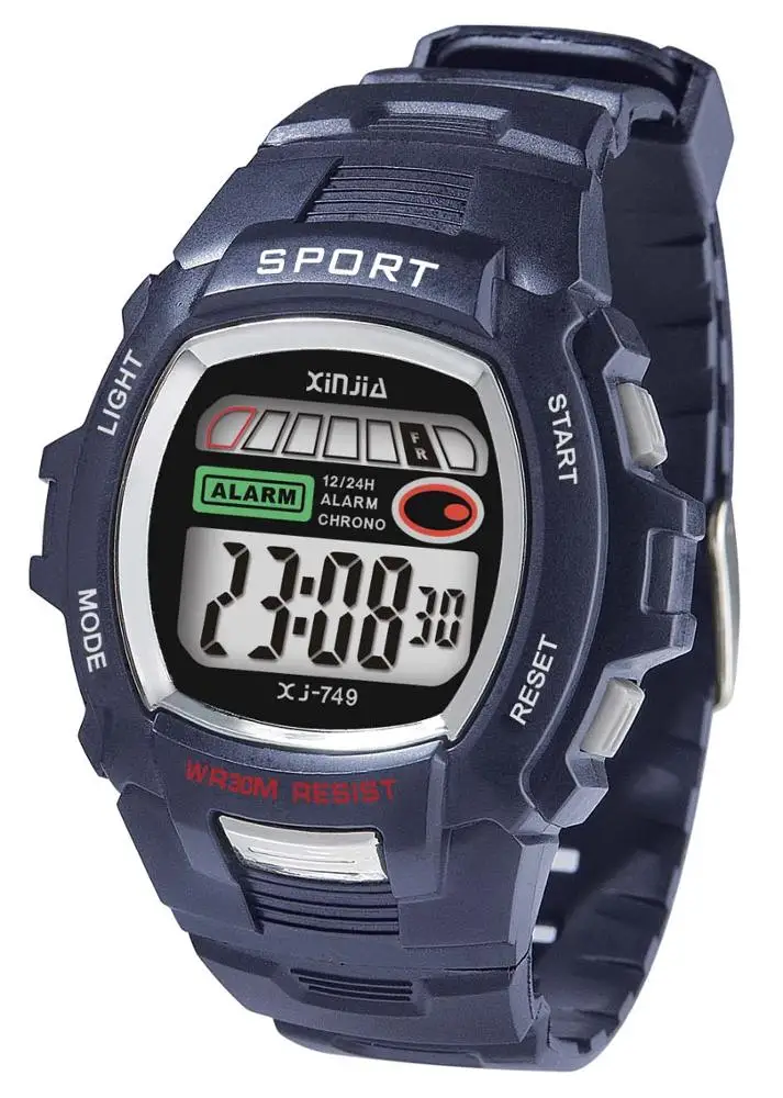 XINJIA цифровые часы водонепроницаемые модные спортивные XJ-749