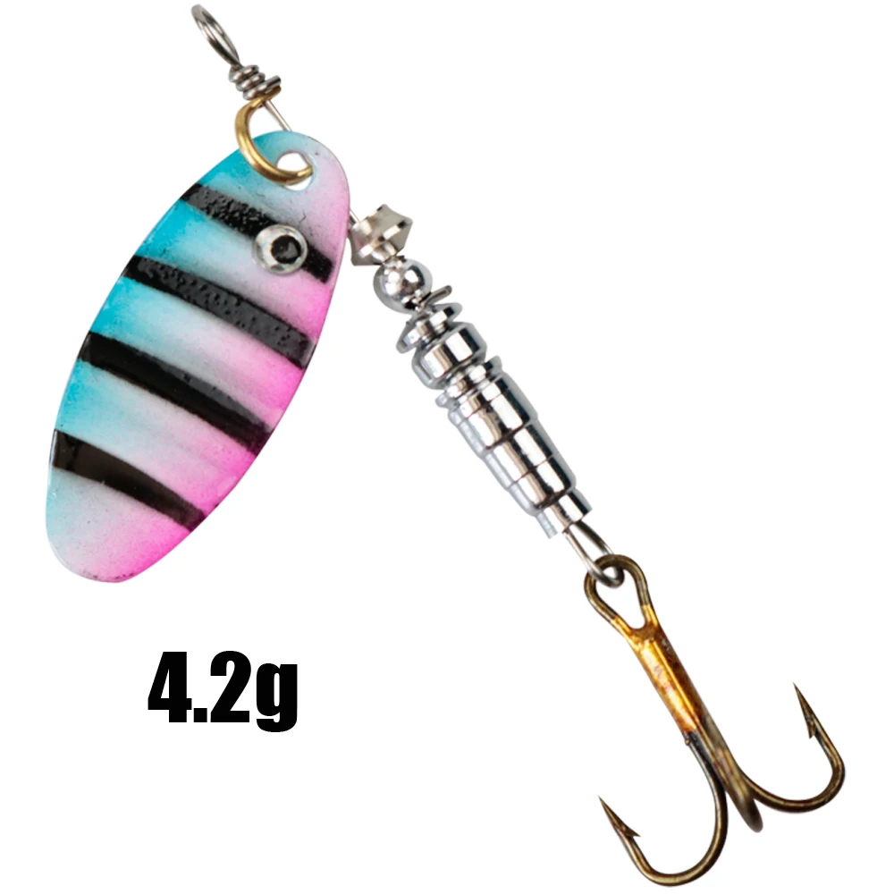 LUSHAZER spinner bait 3g-4.8g spoon lure metal Fishing Lures hard baits