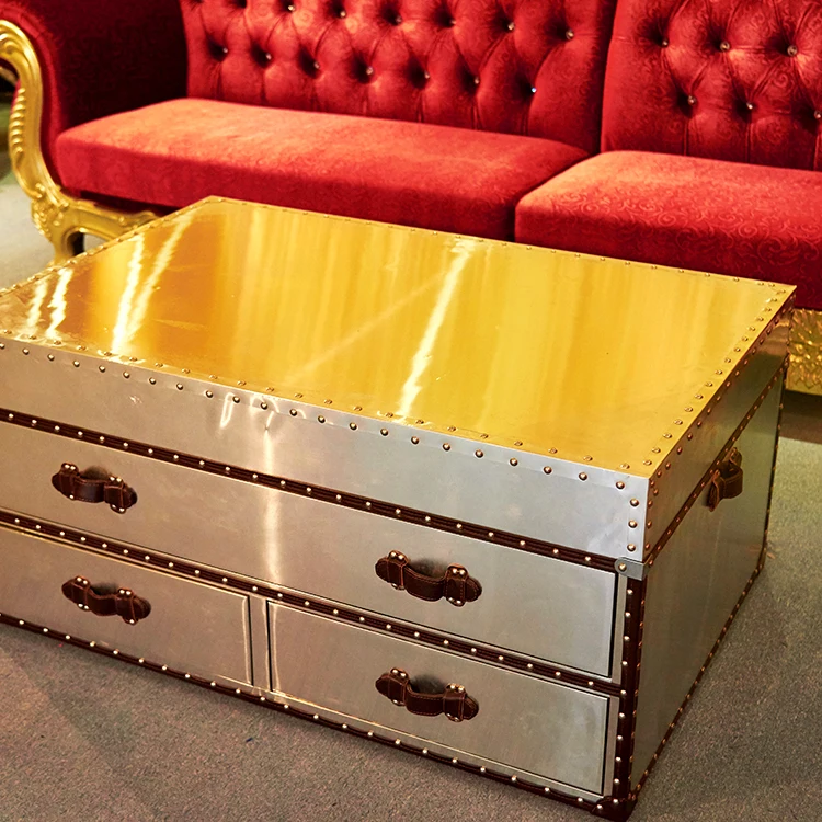 
china factory price KTV Restaurant Lounge Table Resting Rivet Room Table With Drawer functional 