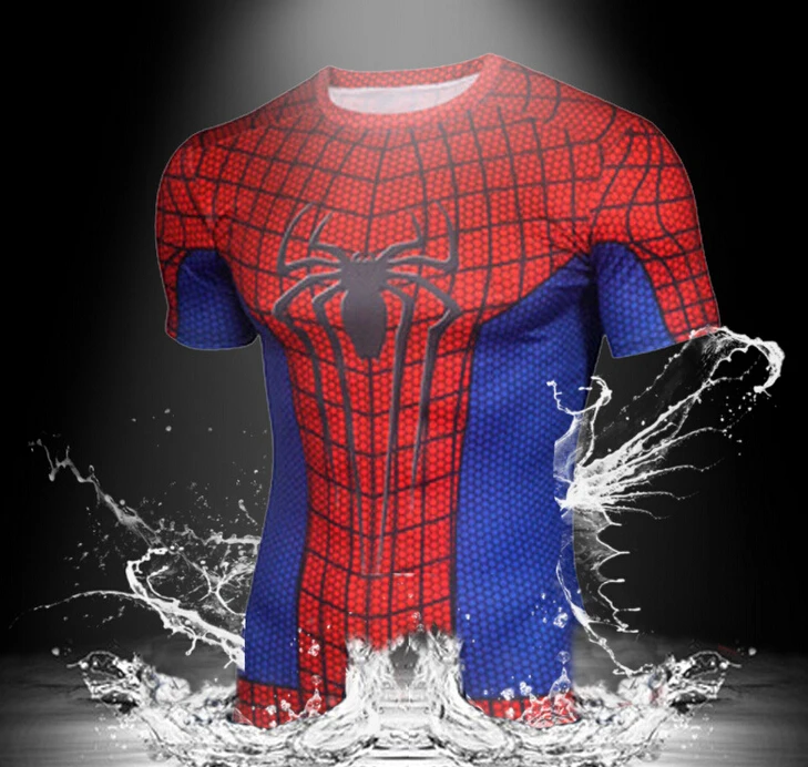 
Wholesale 3D Print T-shirt Superhero Sublimation Tops Plus Size N10-14 