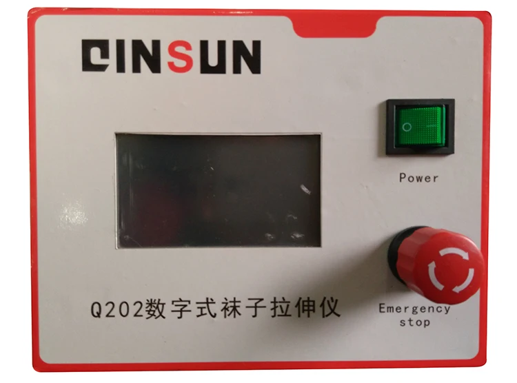 Sock Stretch Testing Machine used for the determination of the value of performance testing on extending straight pantyhose