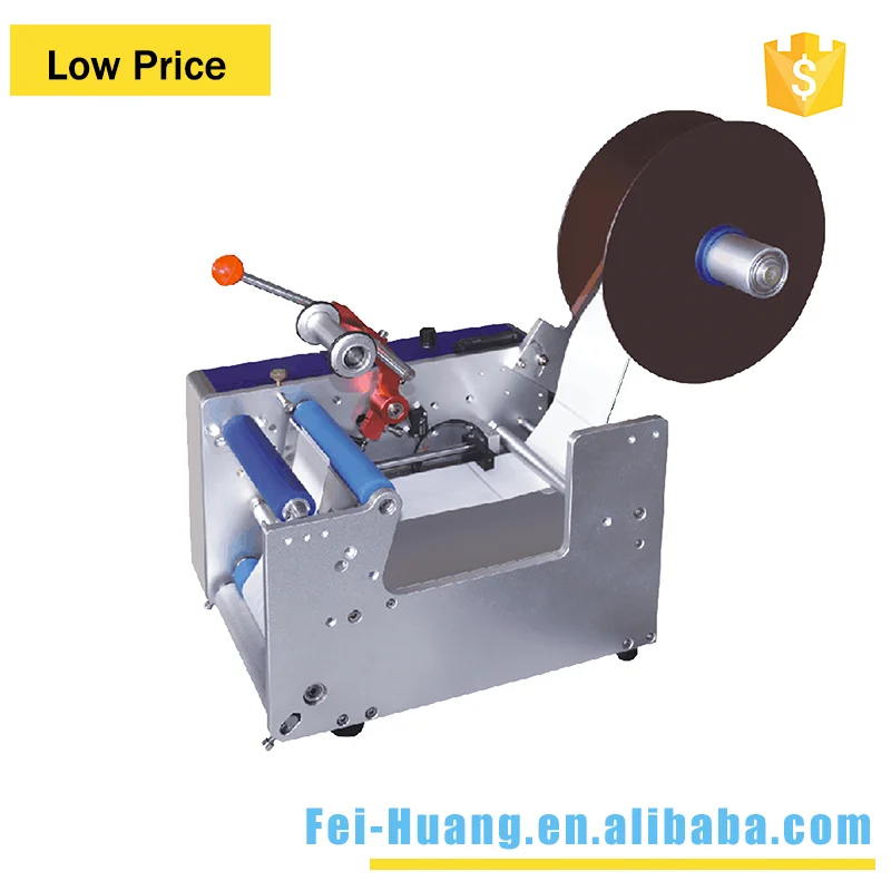 
New type Manual labeling machine,easy label stick round bottle machine 