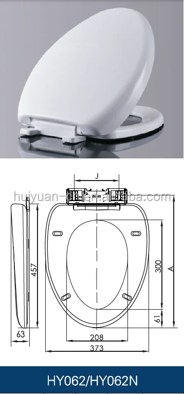 HY-062 made in china plastic wc porcelain toilet seat