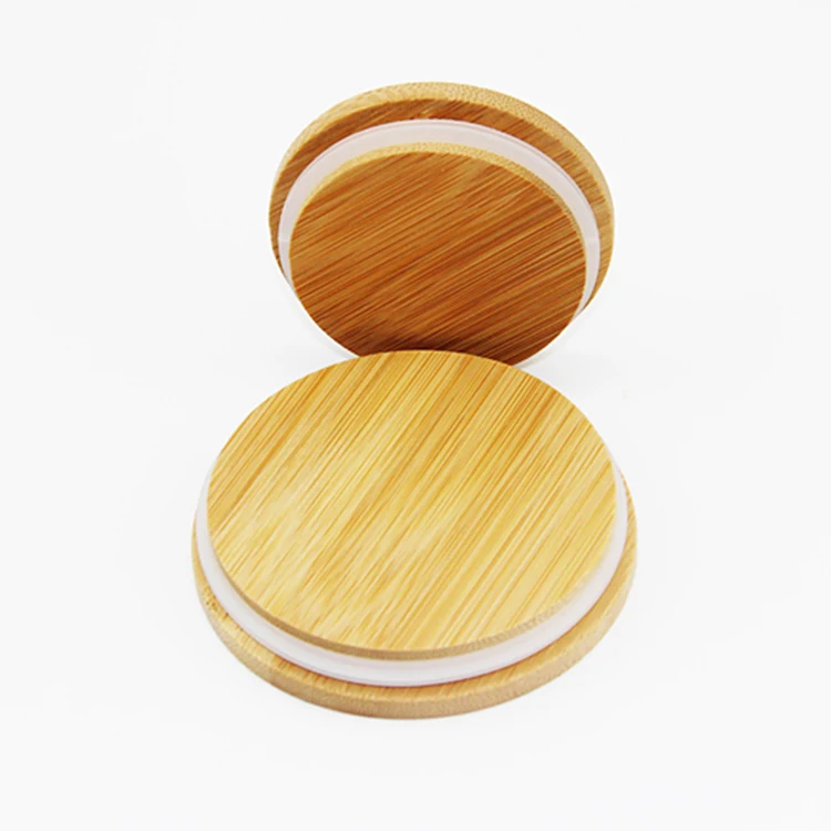 High quality storage jar bamboo lid candle jar bamboo lid cover  water bottle bamboo lid