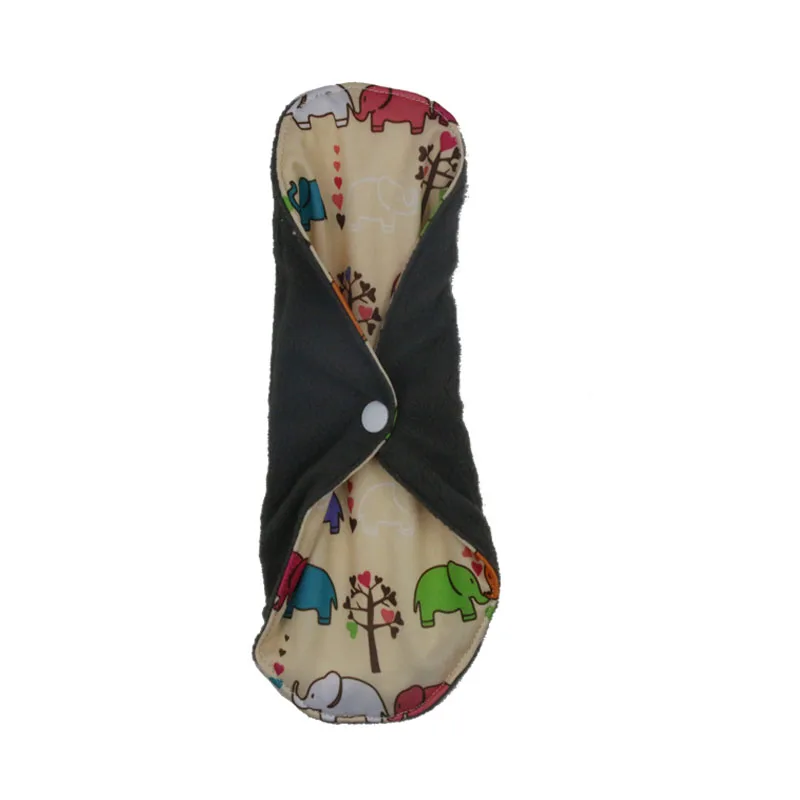 Печать, цвета на выбор, для детей 2, слой микрофибры внутренний бамбуковый уголь ткань гигиенические прокладки Ткань тампон ткань гигиенические прокладки 18*25 см