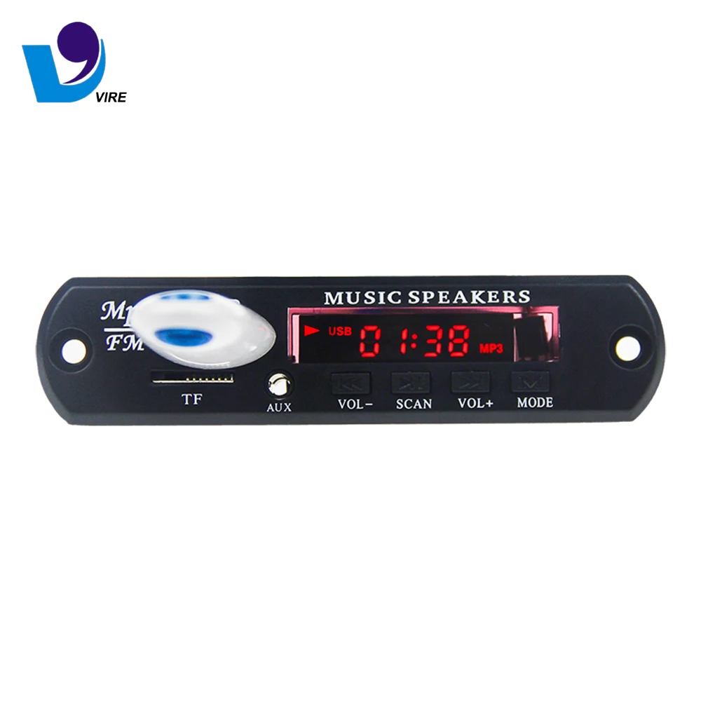12V High Quality Mp3/Mp4/Mp5 Fm Radio Bluetooth Mp3 Wma Decoder Board