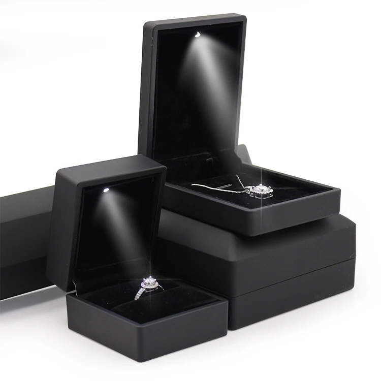 
Popular Ring Pendant Necklace Led Light Jewelry Box jewelry packaging box 
