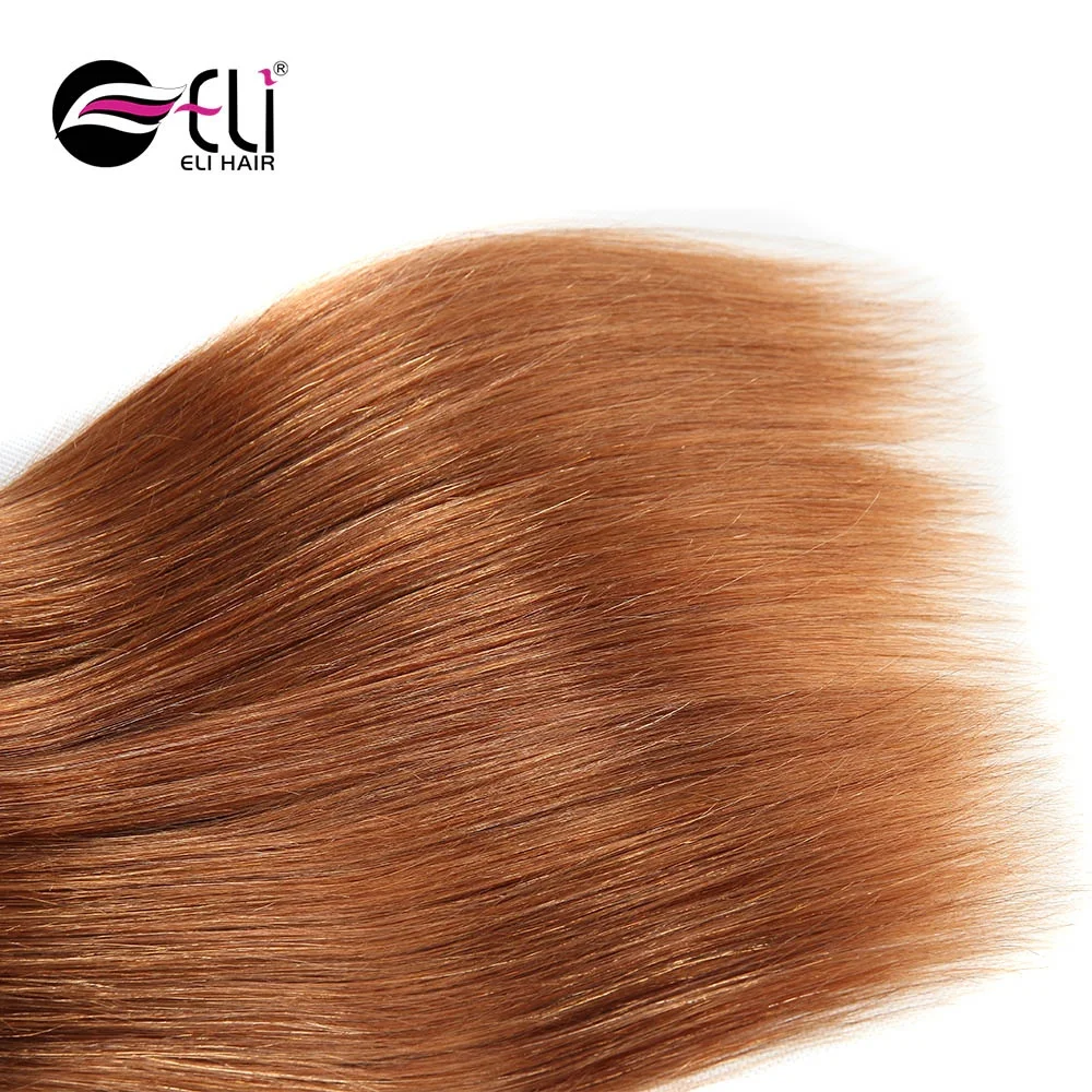 European quality 100g excellent wholesale cheap price 30 # color straight human hair weft