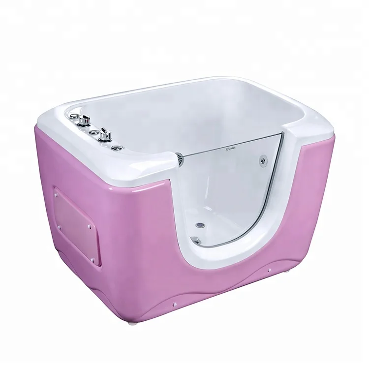 Sunrans Acrylic Whirlpool Bathtub For Babies Kid Bathtub Massage Baby Spa Wholesale Newborn Bath Tub Bubbling Spa & Shower