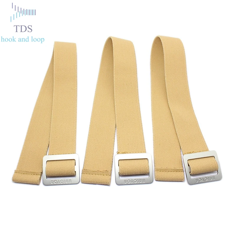 Soft Hook and Loop Elastic Strap with Buckle