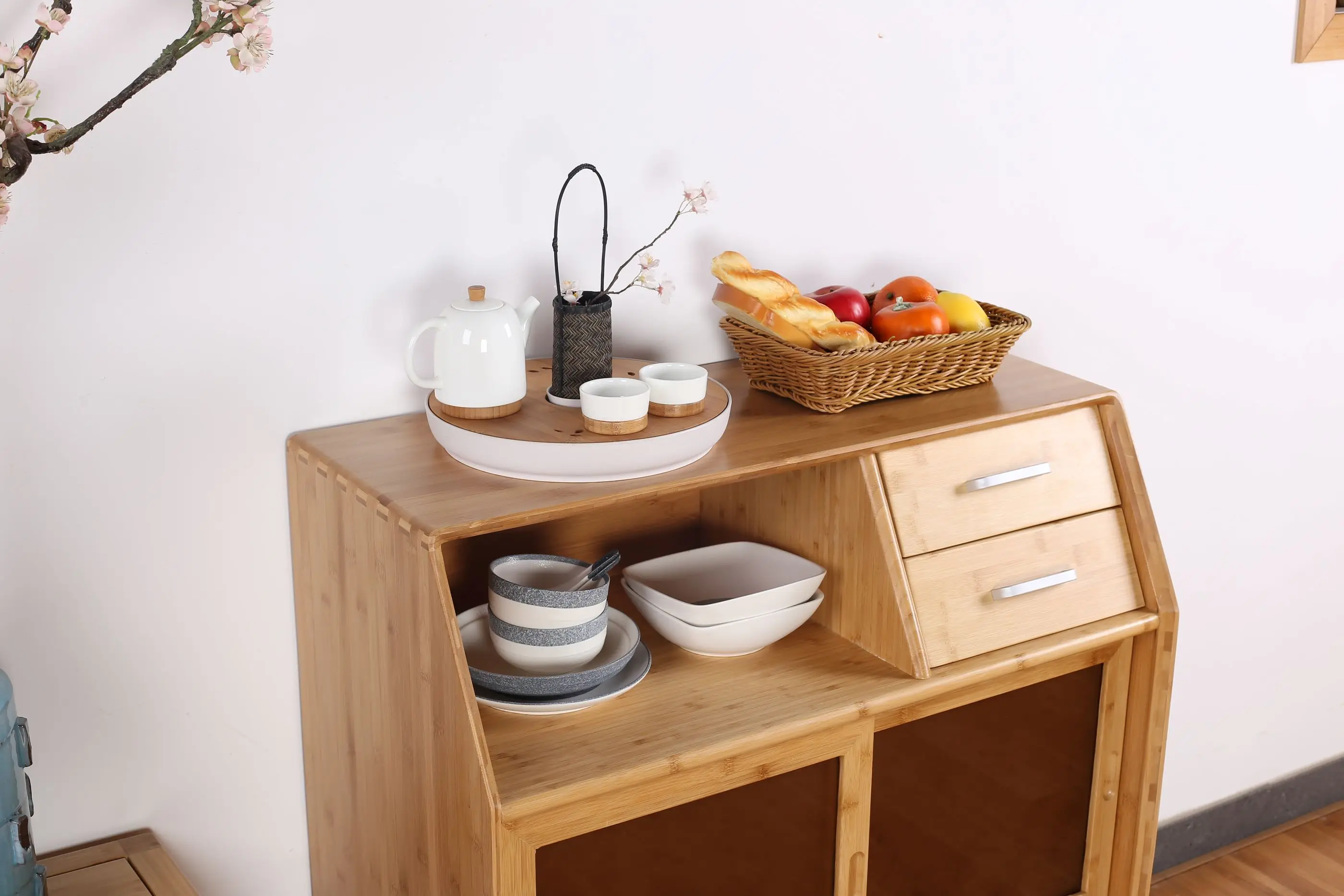 dining room furniture bamboo sideboard storage meals