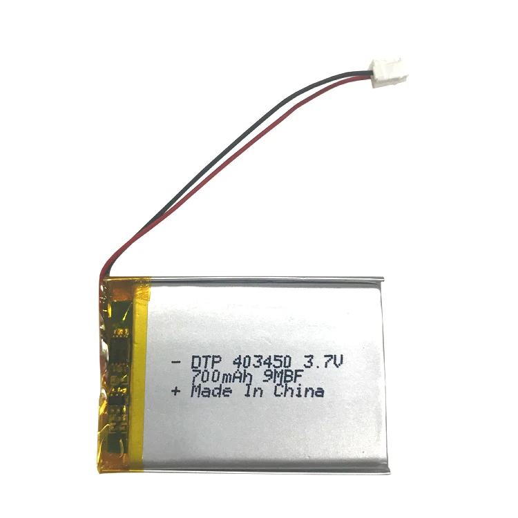 DTP403450 li-ion battery pack 3.7v 700mah with rohs ce