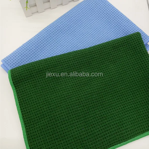 Customized Logo Microfiber Waffle Towel Pocket Gym Sports Towel With Zipper Sports Towel Embroidered