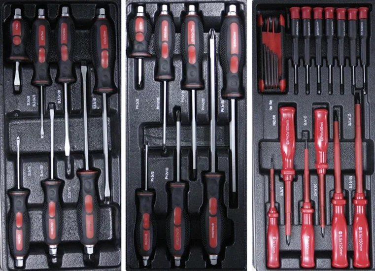 220Pcs 6/7 Drawers Car Repairing Metal Tool Cart